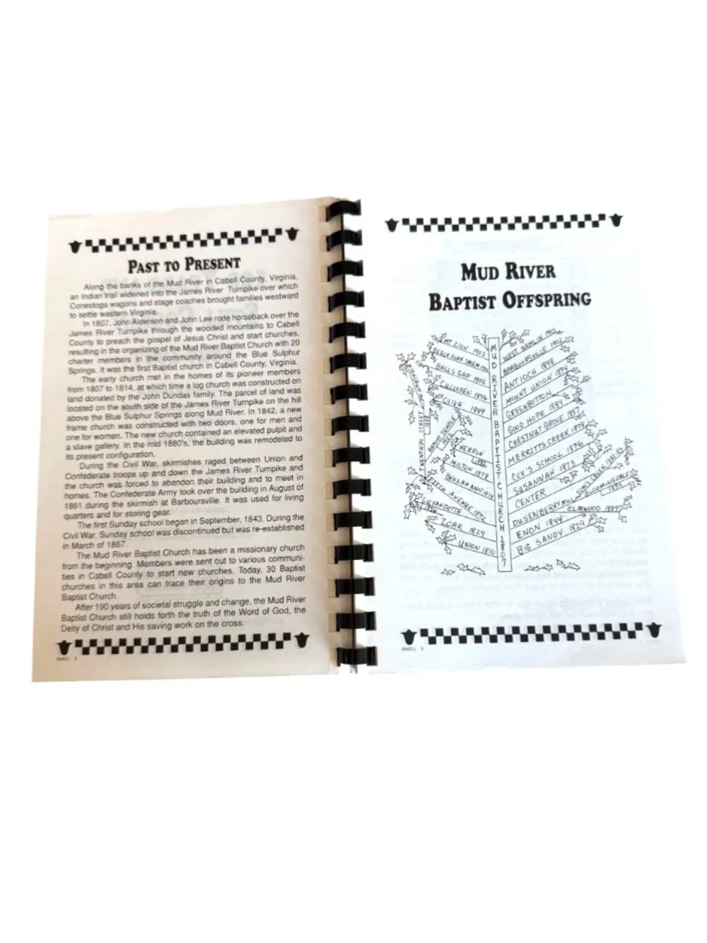 190 Years And Still Cookin Cookbook 1997 Mud River Baptist Church Ona WV Comb